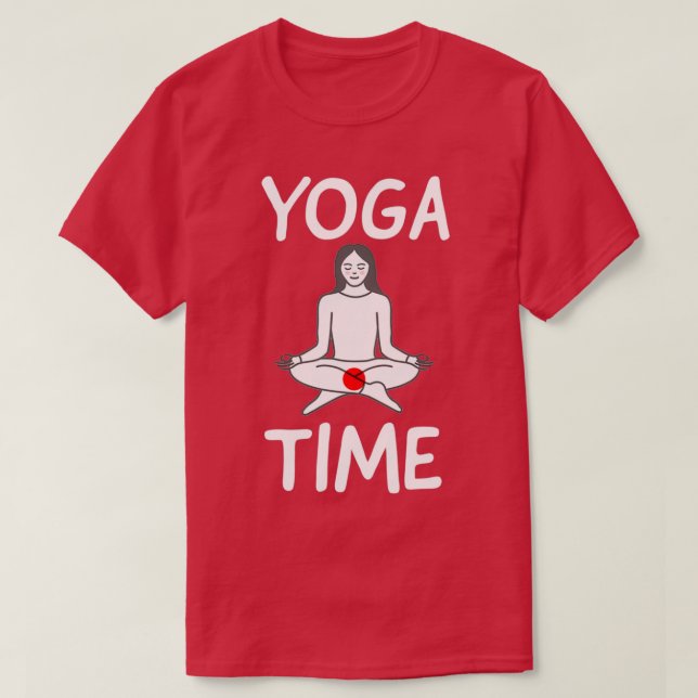 Camiseta yoga engraçado 8 (Frente do Design)