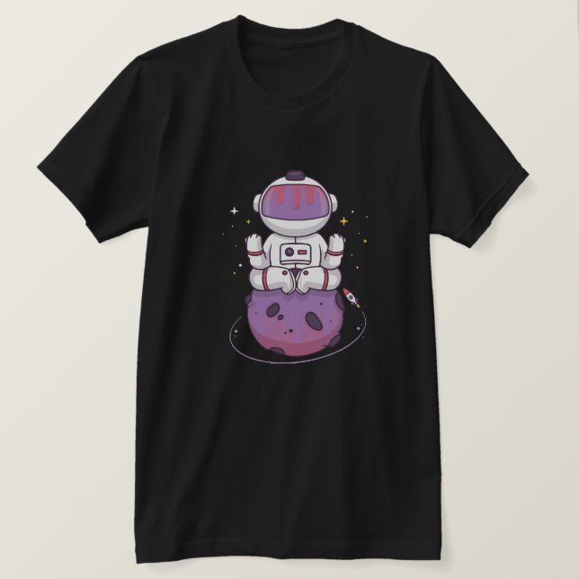 Camiseta Yoga Espacial  (Frente do Design)
