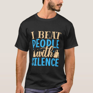 Camiseta Yoga Eu Derroto Pessoas Com Silêncio Yoga Divertid