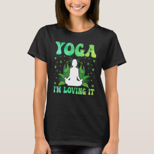 Camiseta Yoga Eu Estou Adorando - Flor de Lótus de Meditaçã