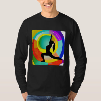 Camiseta Yoga Girl Female Sun Salutation Meditation Chakra