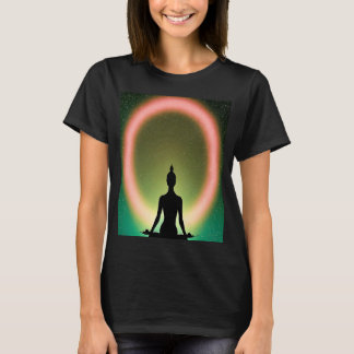 Camiseta Yoga Girl Female Sun Salutation Meditation Chakra