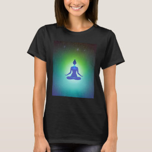 Camiseta Yoga Girl Female Sun Salutation Meditation Chakra