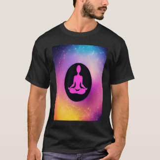 Camiseta Yoga Girl Female Sun Salutation Meditation Chakra