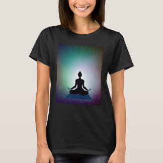 Camiseta Yoga Girl Female Sun Salutation Meditation Chakra