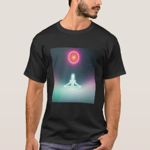 Camiseta Yoga Girl Female Sun Salutation Meditation Chakra