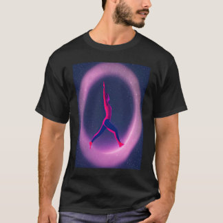 Camiseta Yoga Girl Female Sun Salutation Meditation Chakra