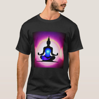 Camiseta Yoga Girl Female Sun Salutation Meditation Chakra 