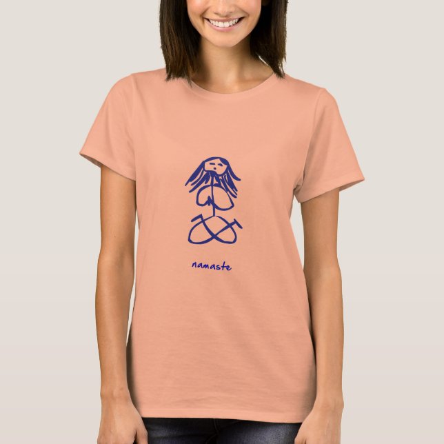 Camiseta Yoga Girl namaste (Frente)