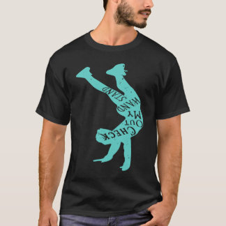 Camiseta Yoga Gymnist Engraçado Confira Meu Inverso De Mão