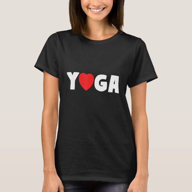Camiseta Yoga Heart Love Yogi Fitness (Frente)