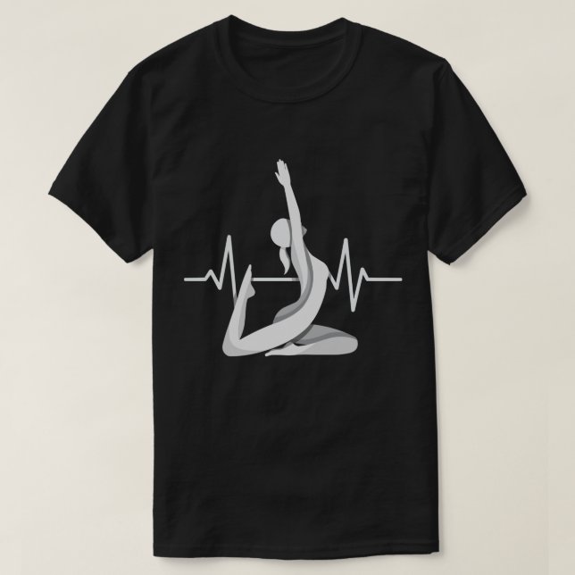Camiseta Yoga Heartbeat Mindful Energy (Frente do Design)