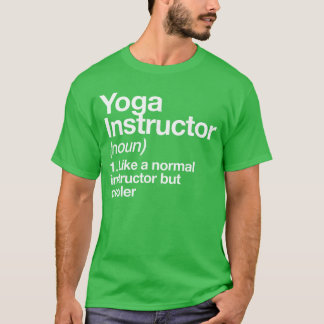 Camiseta Yoga Instructor Funny Definition Gymrainer Coach S