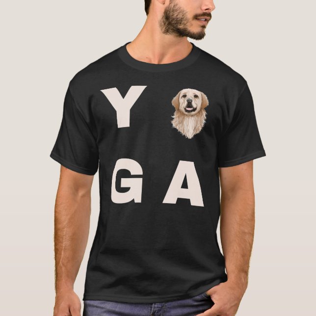 Camiseta Yoga Labrador Para Yoga E Labrador (Frente)