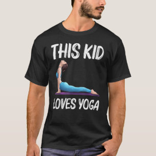 Camiseta Yoga legal Para Crianças Jovens Exercício Físico Y