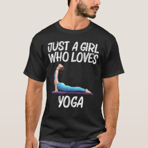 Camiseta Yoga legal Para Meninas Crianças Yogi Exercício