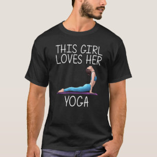 Camiseta Yoga legal Para Meninas Crianças Yogi Exercício Fí