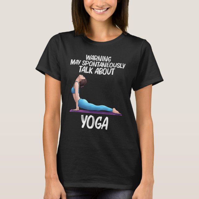 Camiseta Yoga legal Para Mulheres Iogi Exercício Físico (Frente)
