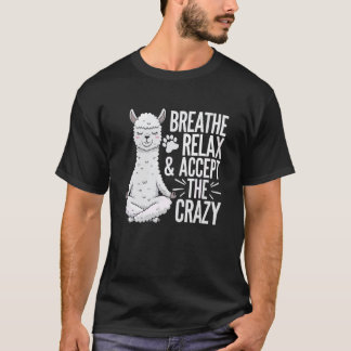 Camiseta Yoga Lhama Namaste Meditação Zen Animal Instrutor