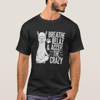 Camiseta Yoga Llama Namaste Meditation Zen Animal Yoga Inst