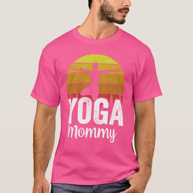 Camiseta Yoga Mamãe Hobby Mãe presente Mãe (Frente)