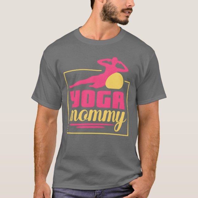 Camiseta Yoga Mamãe Mãe Hobby engraçado (Frente)