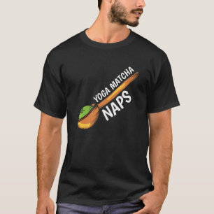 Camiseta Yoga Matcha Naps Matcha Folhas de Chá