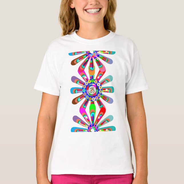 Camiseta Yoga Maya dança OmMANTRA (Frente)