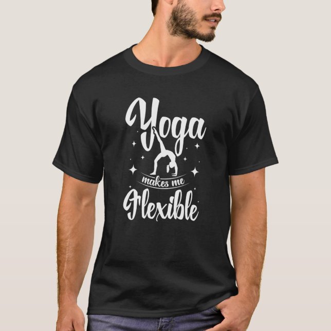 Camiseta Yoga me torna flexível (Frente)