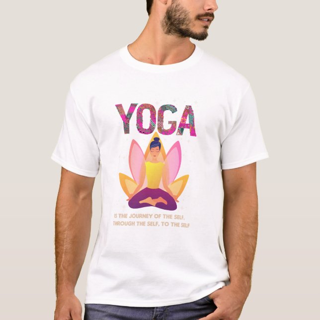 Camiseta Yoga Meditation with Lotus Design (Frente)