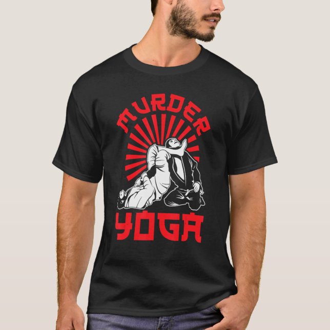 Camiseta Yoga Misturou Artigo Marcial Artigo do Jiu Jitsu (Frente)