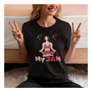 Camiseta Yoga My Jam Motivational Yoga Mat Tshirt