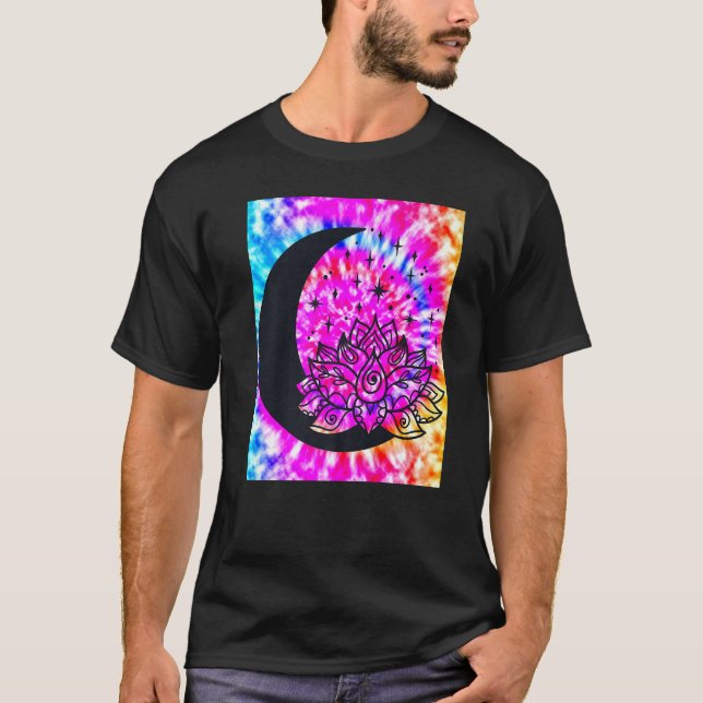 Camiseta Yoga Namaste Moon Tie Die Buddha 2 (Frente)