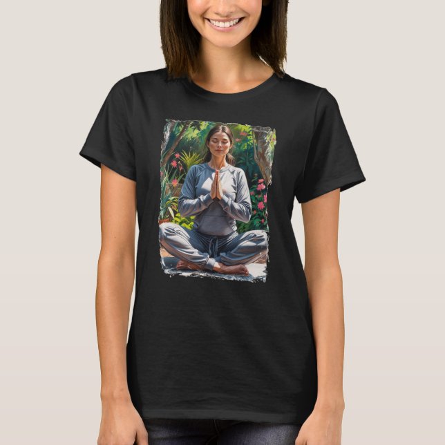 Camiseta Yoga Namaste Serenidade (Frente)