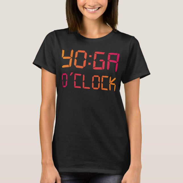 Camiseta YOGA O'Clock Funny Yoga (Frente)