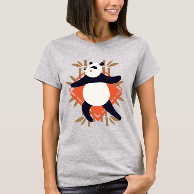 Camiseta Yoga Panda (Frente)