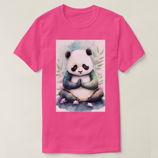 Camiseta Yoga Panda 1 (Frente do Design)