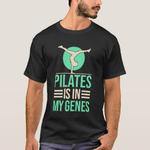 Camiseta Yoga Pilates está nos Meus Genes Camisola de Yoga