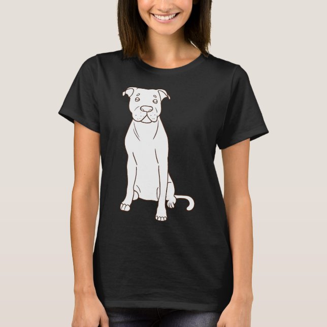 Camiseta Yoga Pitbull Dog (Frente)