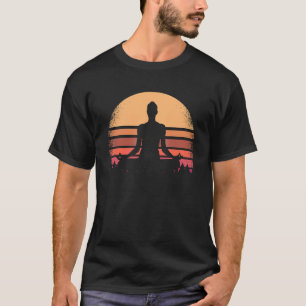Camiseta Yoga Pose Retro Meditação 80s Malhação Vintage