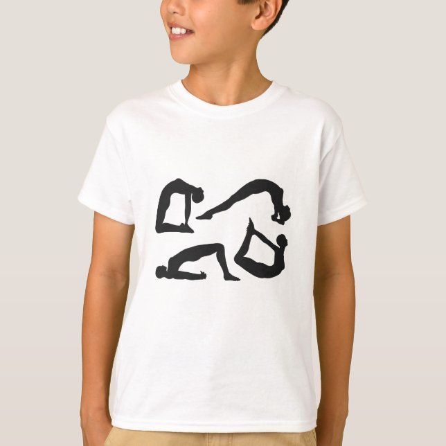 Camiseta Yoga Positions Silhouettes (Frente)