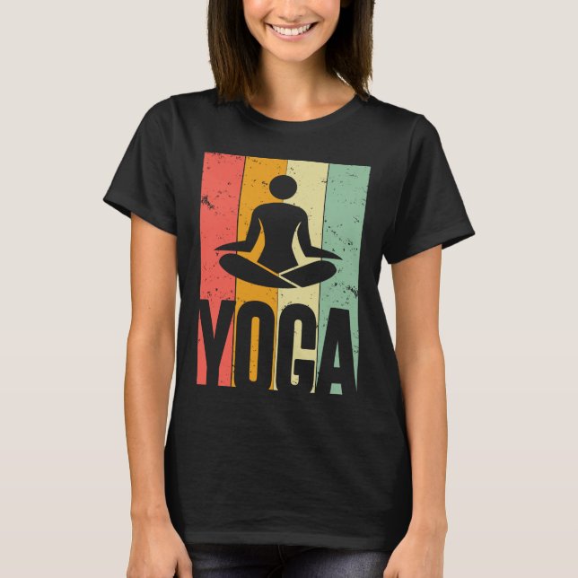Camiseta Yoga Retro Vintage (Frente)