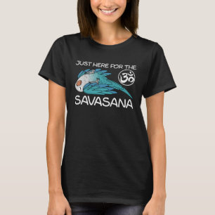 Camiseta Yoga Savasana - Paraíso Azul Monk Parakeet Quaker