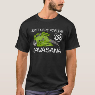 Camiseta Yoga Savasana Parrot Dusky com cabeçalho Conure