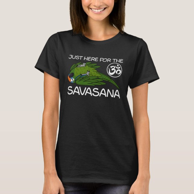 Camiseta Yoga Savasana Parrot Peach fronted Conure (Frente)