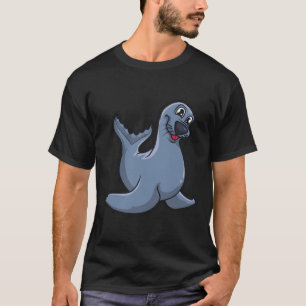 Camiseta Yoga Seal Yoga Pose Animais De Meditação