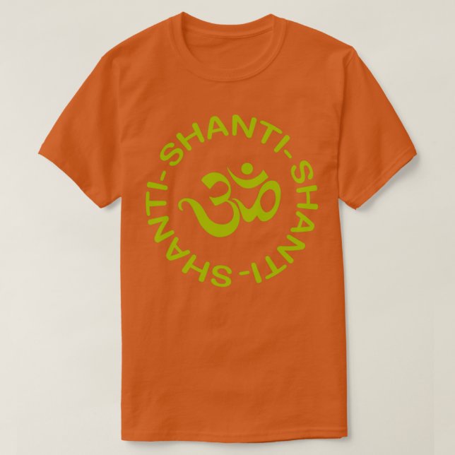 Camiseta Yoga Shanti Shanti Shanti Om Yoga (Frente do Design)