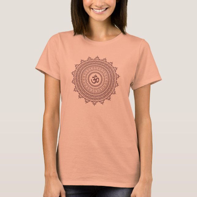 Camiseta Yoga Shirt Om Buddhist Mandela (Frente)