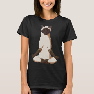 Camiseta Yoga Siamese Cat