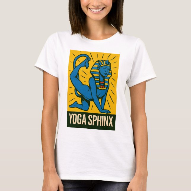 Camiseta Yoga Sphinx - Pop clássico (Frente)